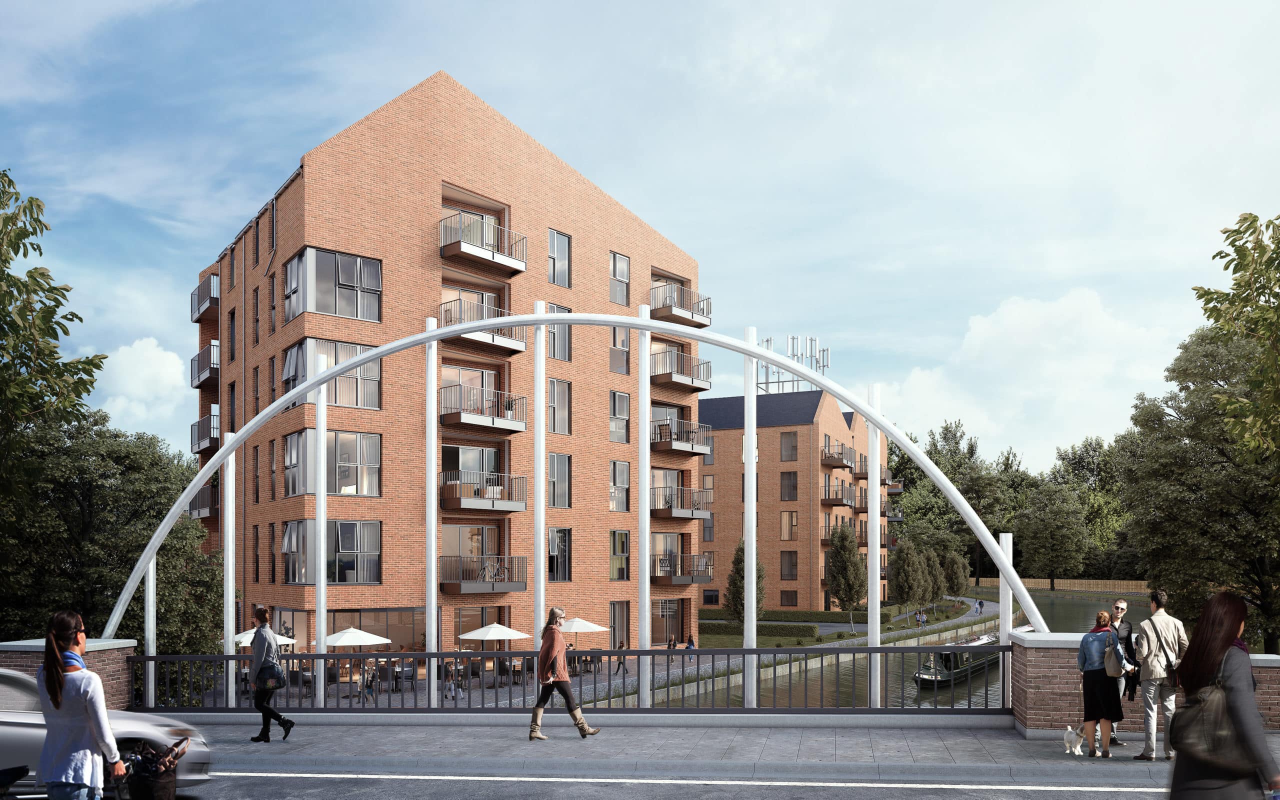 External CGI of Be West's Waterside Heights - Shared Ownership homes available on Share to Buy