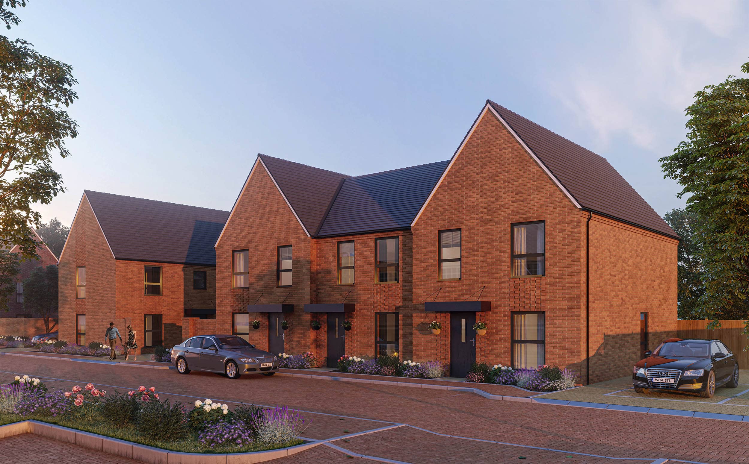 External CGI of L&Q's Glebe Farm - Shared Ownership homes available on Share to Buy