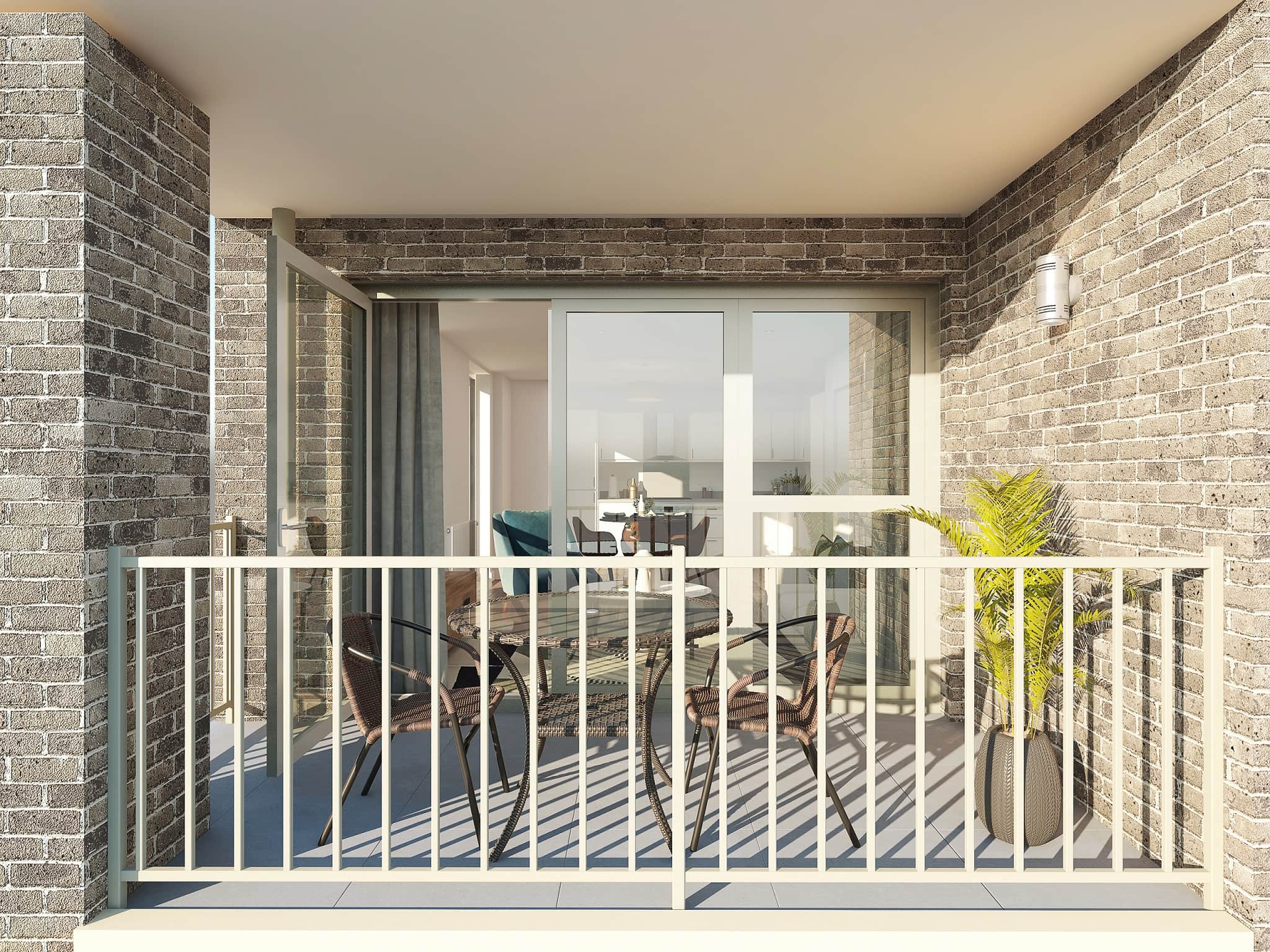 Balcony photography of Catalyst's Newman Place development - Shared Ownership and Help to Buy homes available on Share to Buy