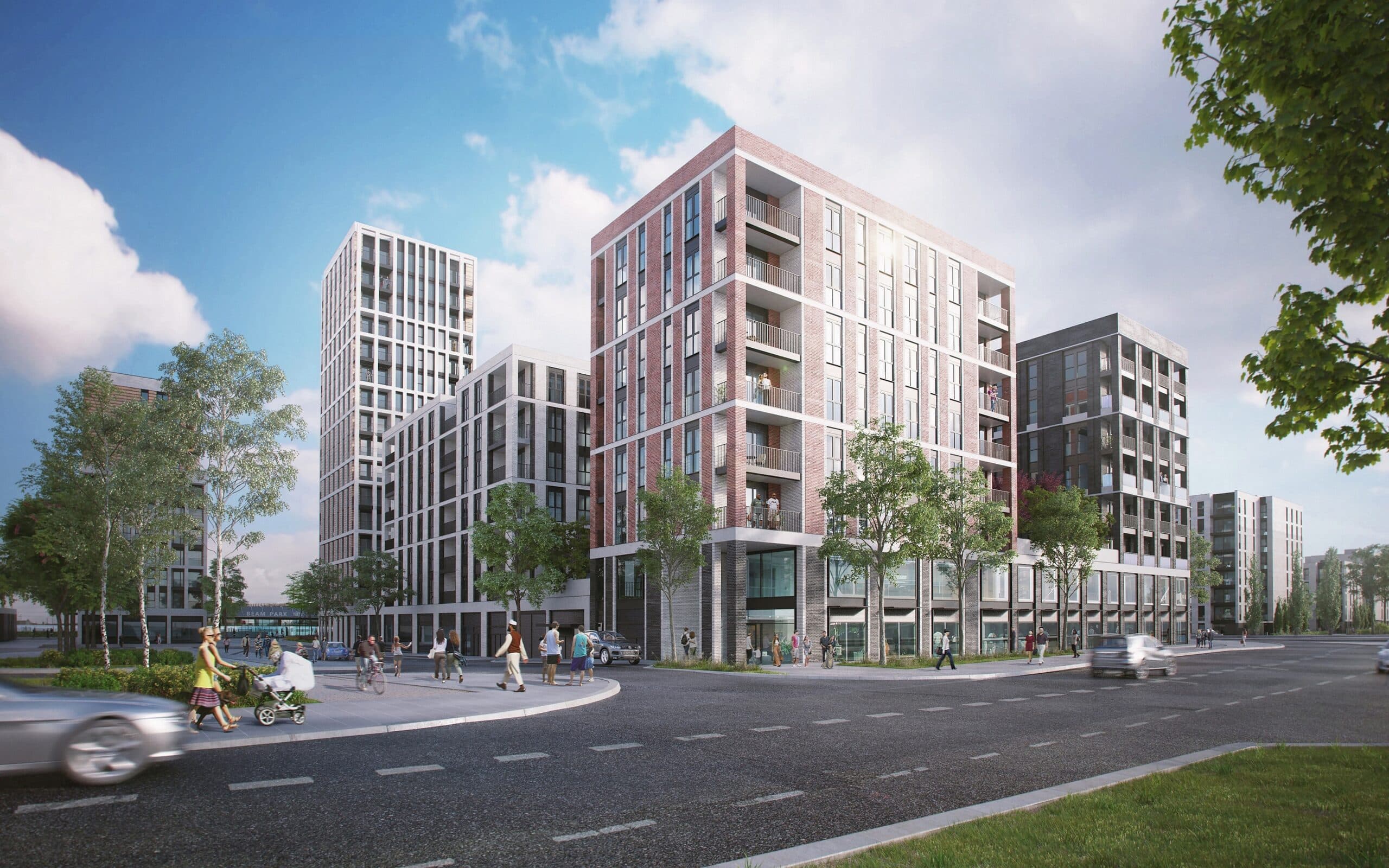 External CGI of L&Q at Beam Park - Shared Ownership homes available on Share to Buy