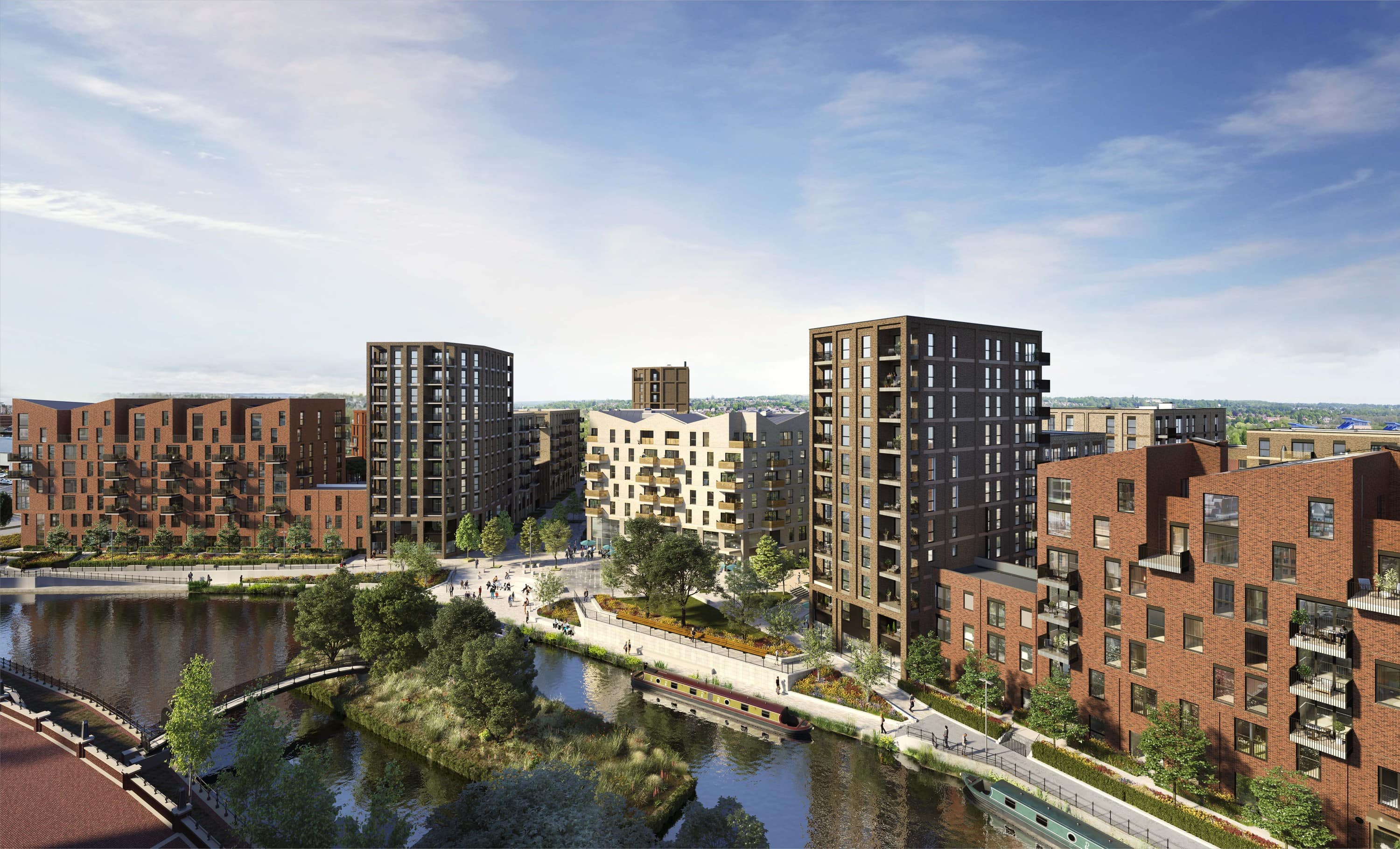 Exterior CGI of L&Q at Huntley Wharf - Shared Ownership homes available on Share to Buy