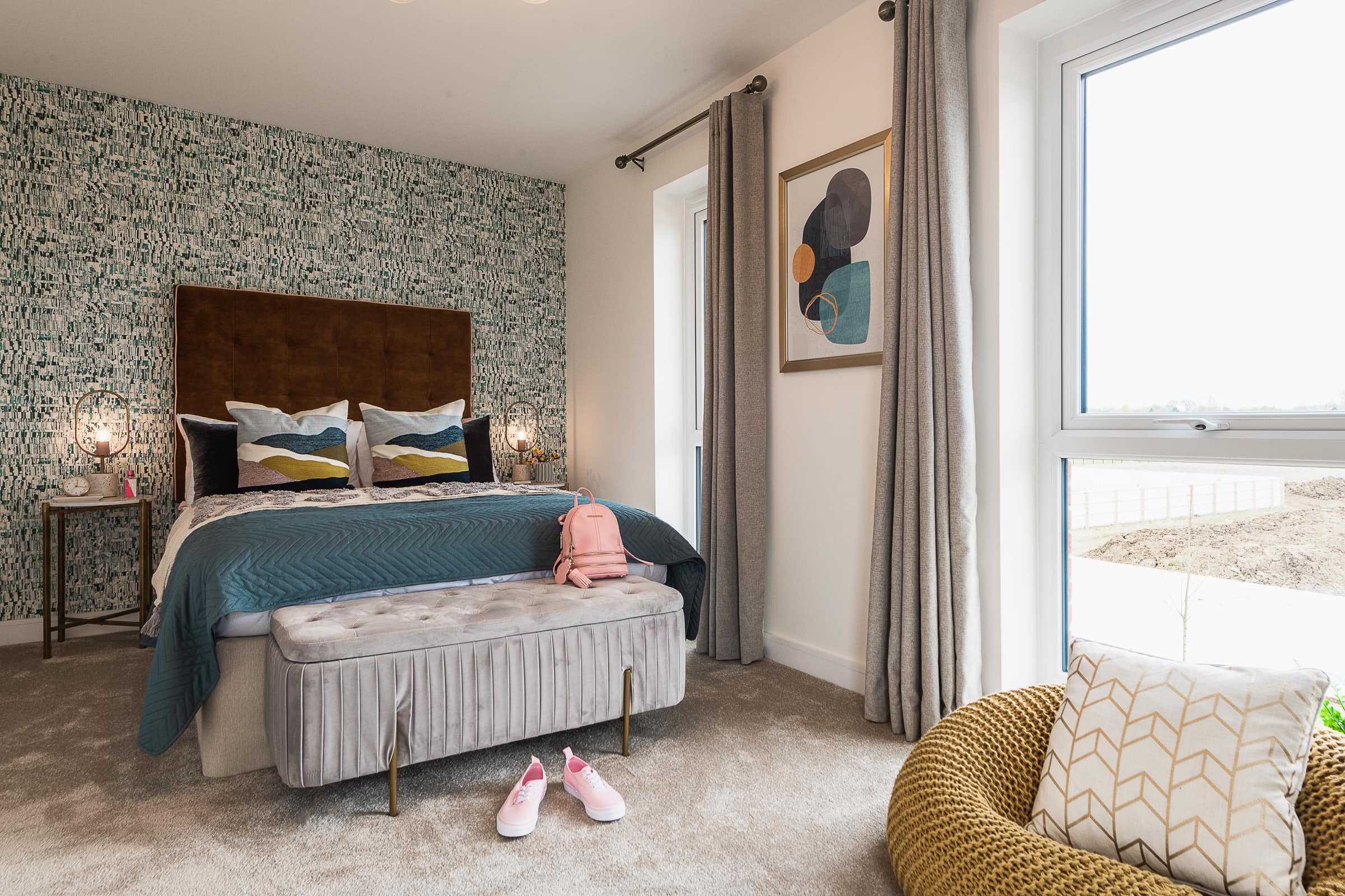 Internal photography of a bedroom at L&Q's Saxon Reach - Shared Ownership homes available on Share to Buy