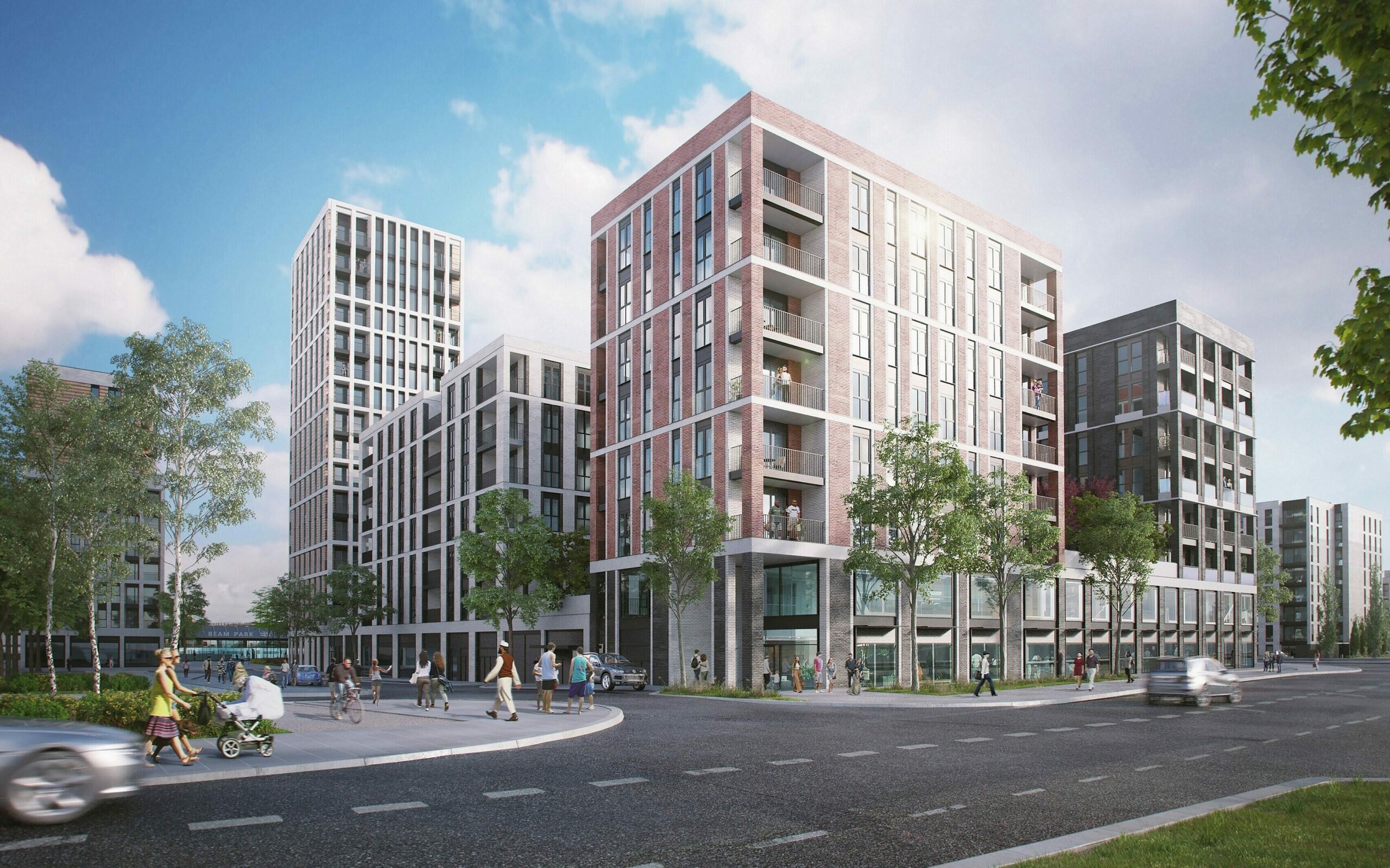 External CGI Of L&Q's Beam Park available to purchase through Shared Ownership schemes on Share to Buy