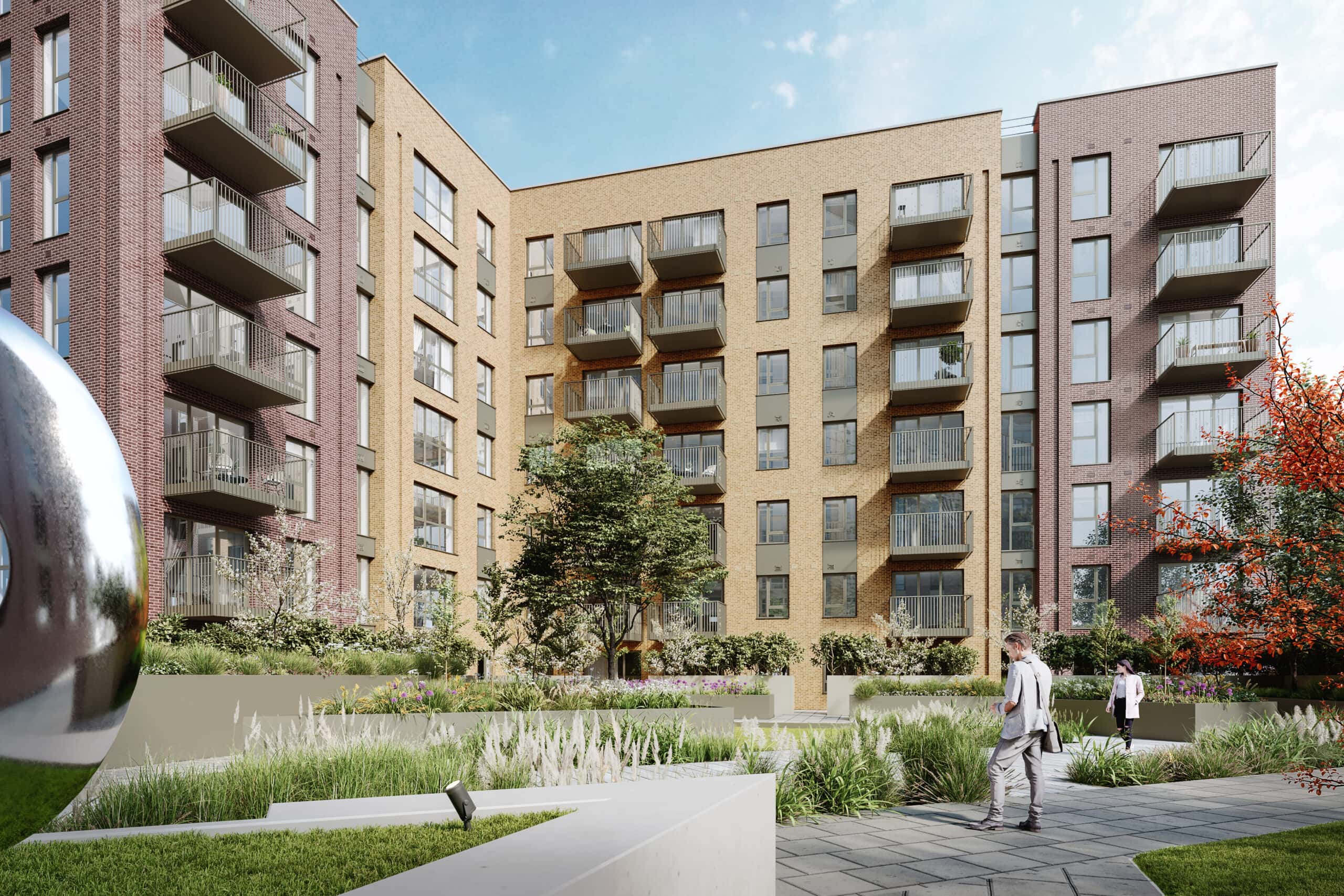 External CGI of SO Resi's Greenford Development  - Shared Ownershiphomes available on Share to Buy