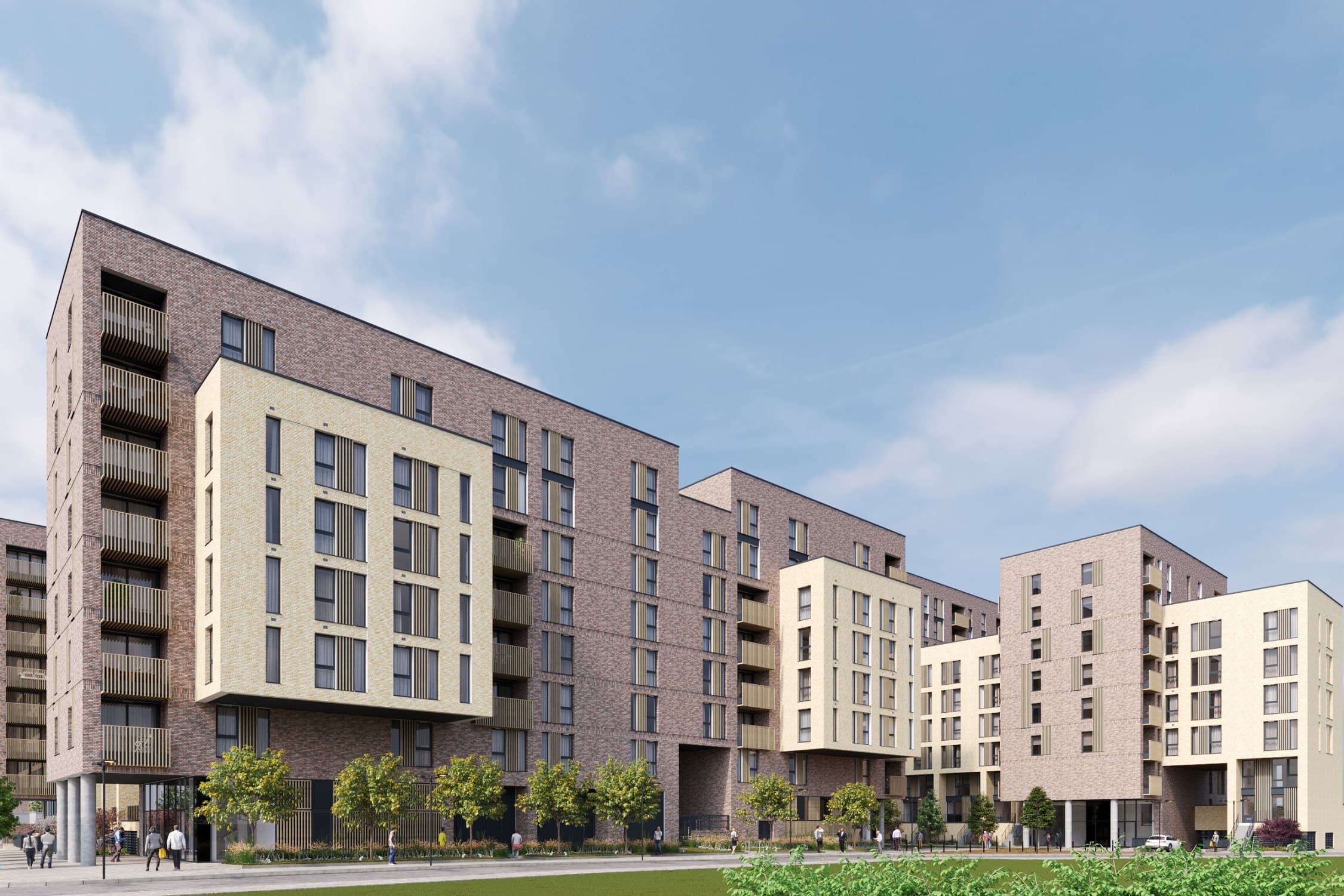 External CGI of Catalyst's The Switch development- available as shared ownership through Share to Buy 