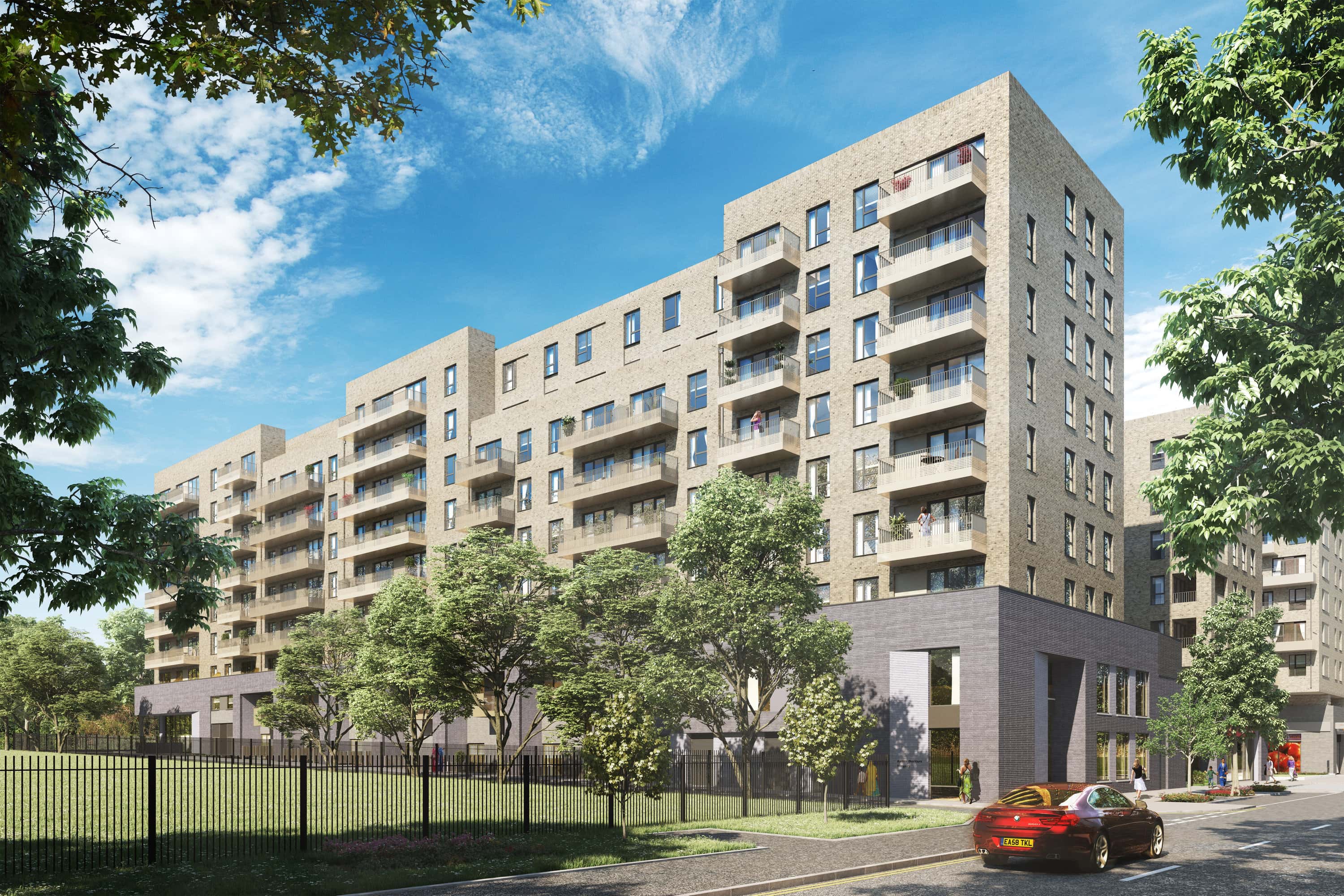 External CGI of L&Q at Acton Gardens - available through Shared Ownership on Share to Buy!