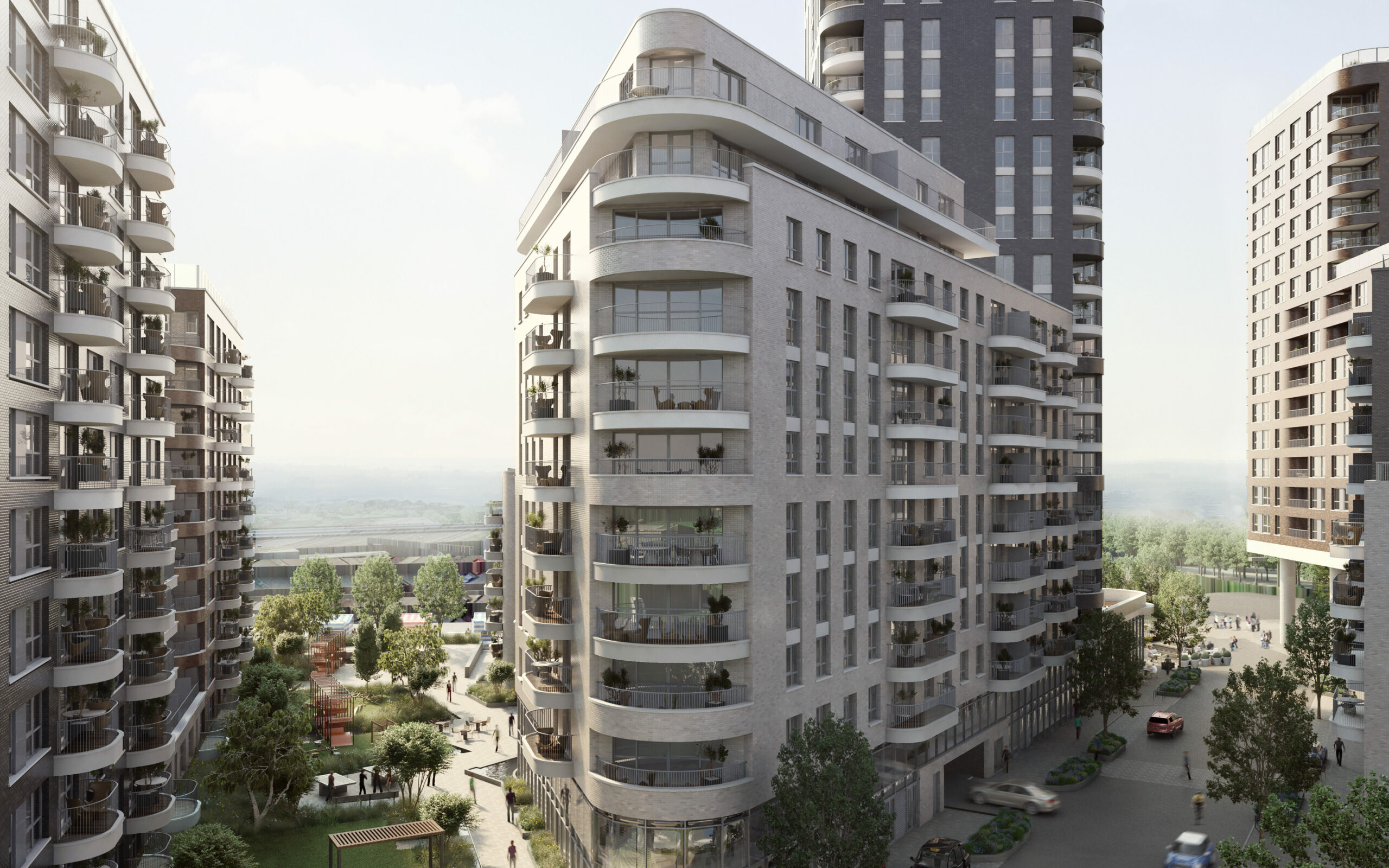 External CGI of Notting Hill Genesis's Oaklands Rise development - available through Shared Ownership on Share to Buy