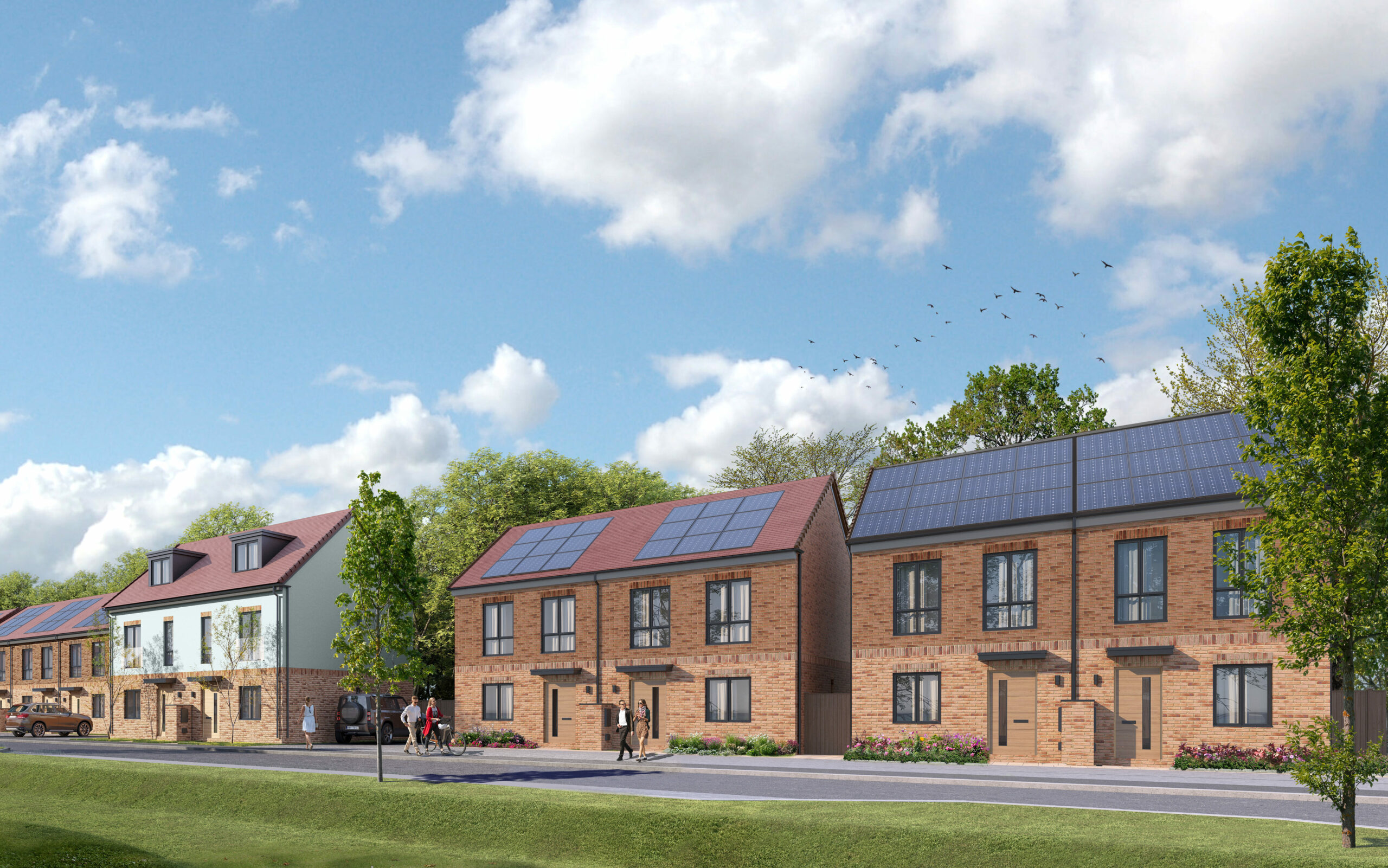 An exterior CGI image of a SO Resi development- available to purchase through Shared Ownership on Share to Buy!