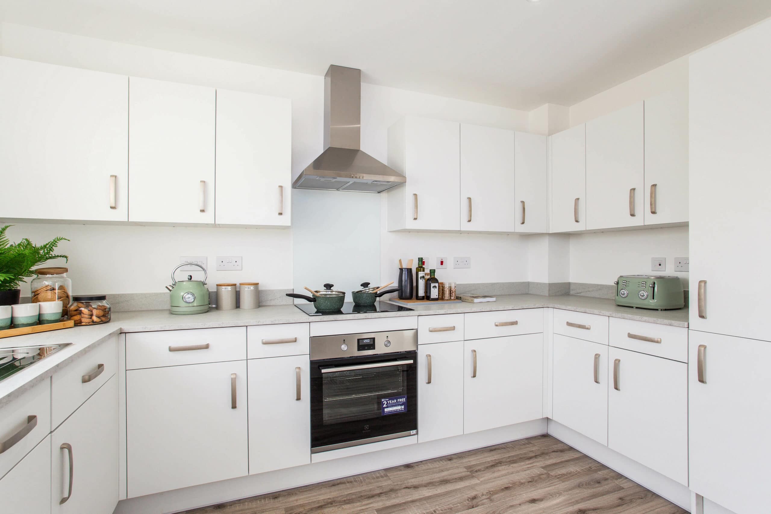 An image of a kitchen at Violet Cross by Abri Homes - available to purchase through Shared Ownership on Share to Buy!