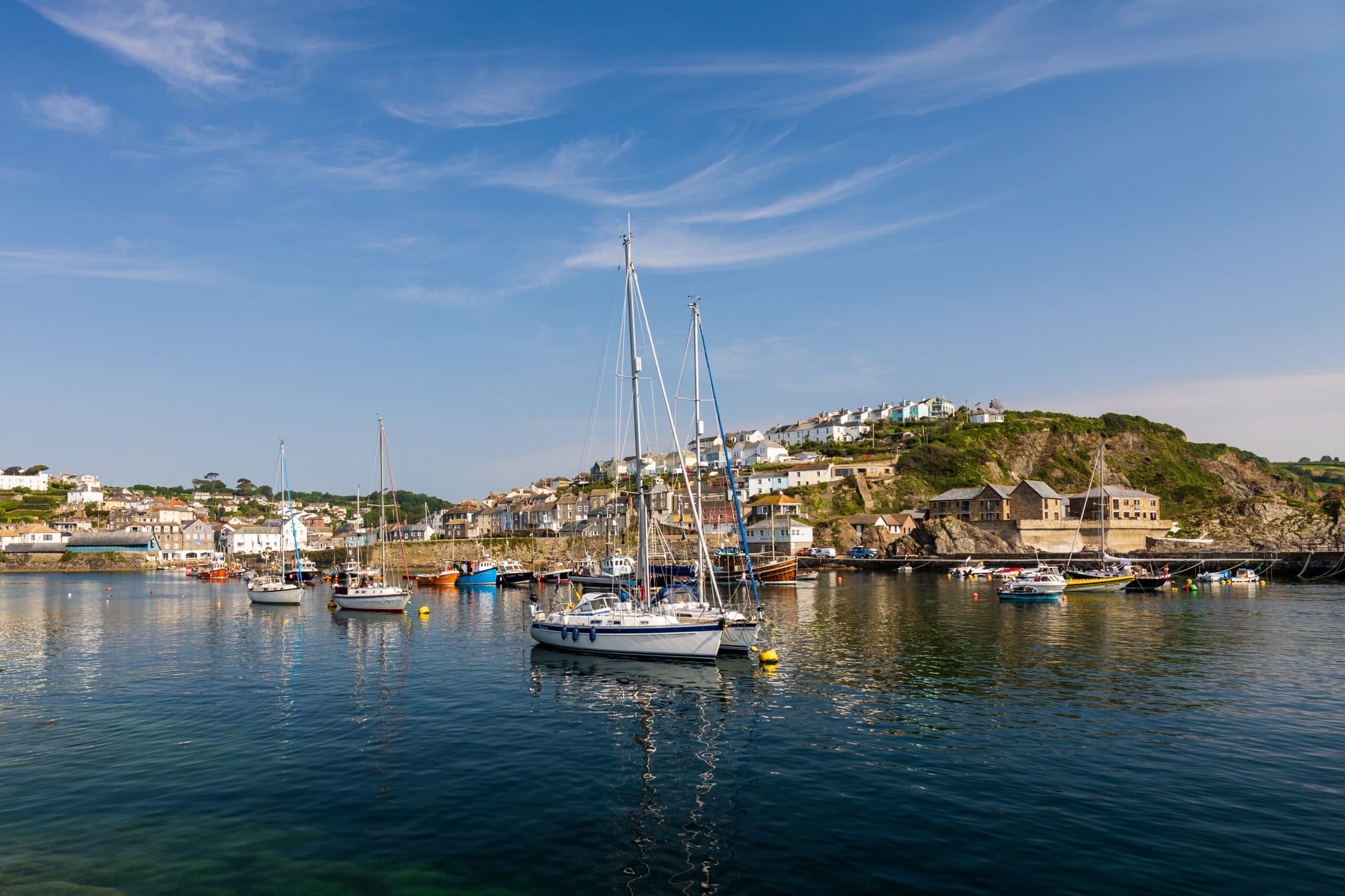 A stock image of Mevagissey, Cornwall - start your search for Shared Ownership properties in Cornwall on Share to Buy today!