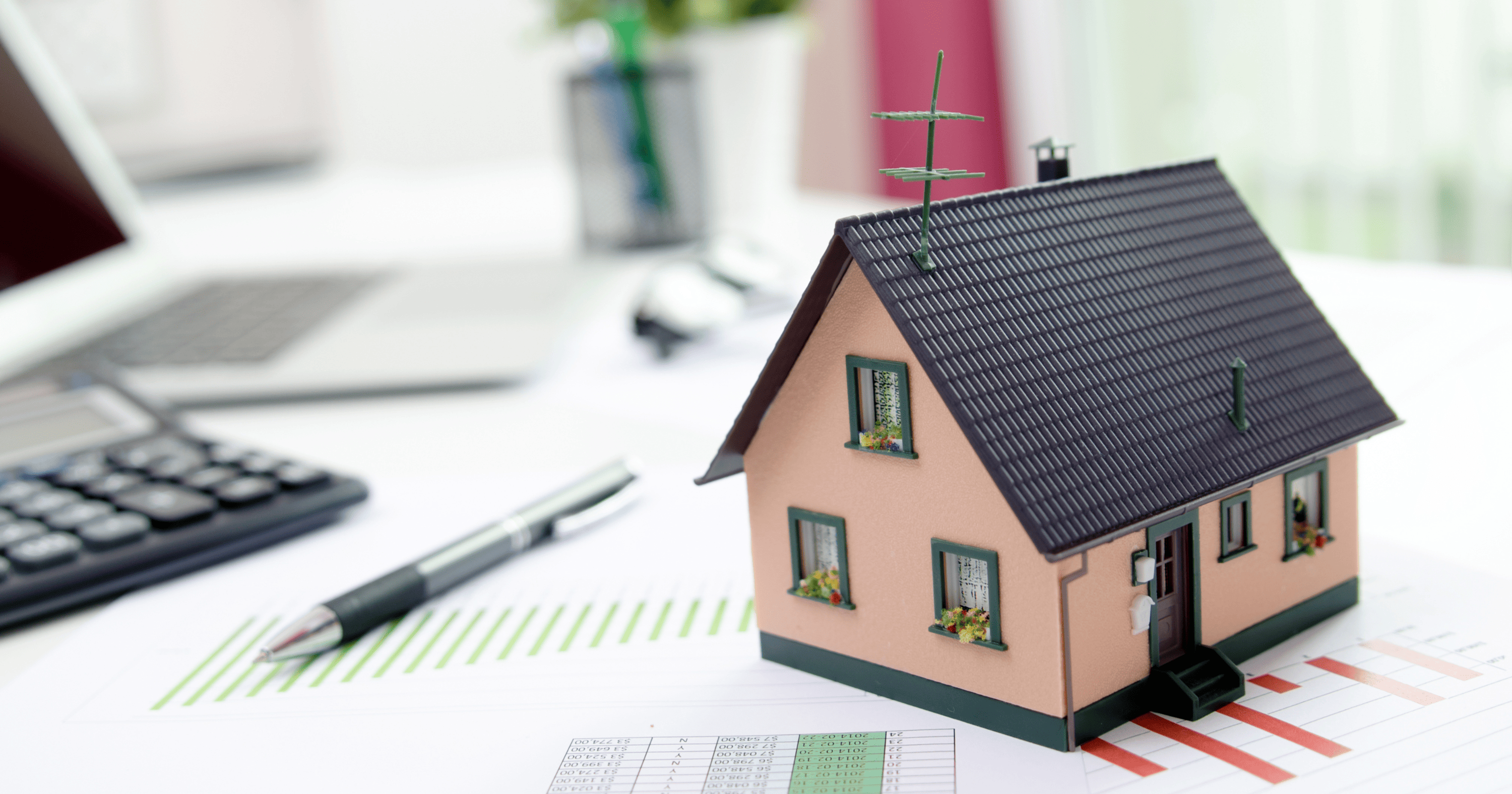 A stock image of a a house model - start your search on Share to Buy today!