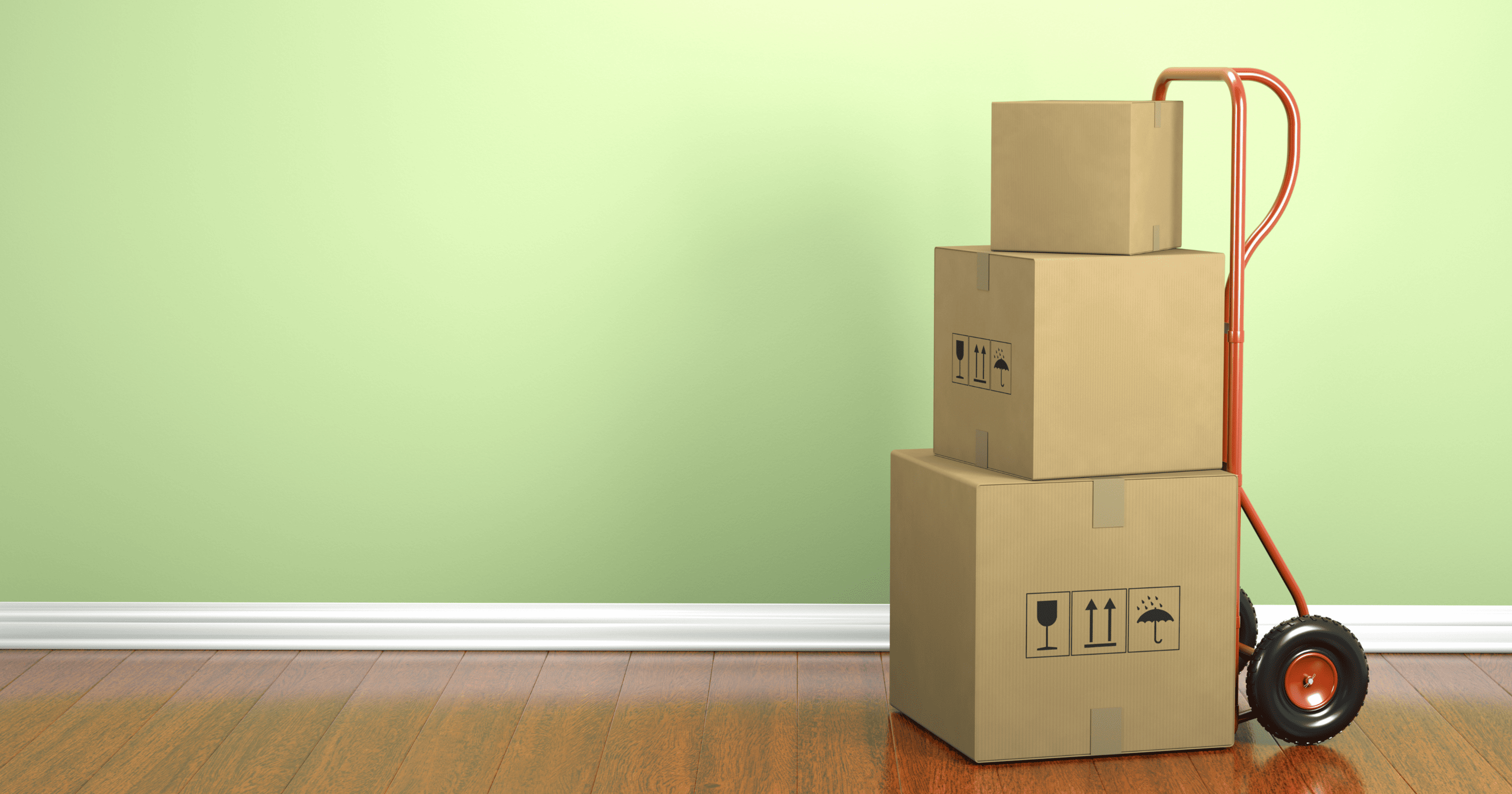 A stock image of moving boxes. Find a Shared Ownership mortgage with Censeo Financial - Share to Buy's broker partner!