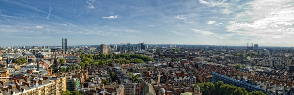 A stock image of the London skyline