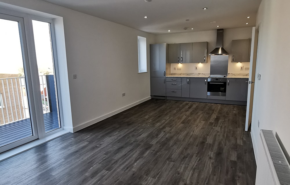 An image of a kitchen at Persona Homes' High View development - available to purchase through Shared Ownership on Share to Buy!