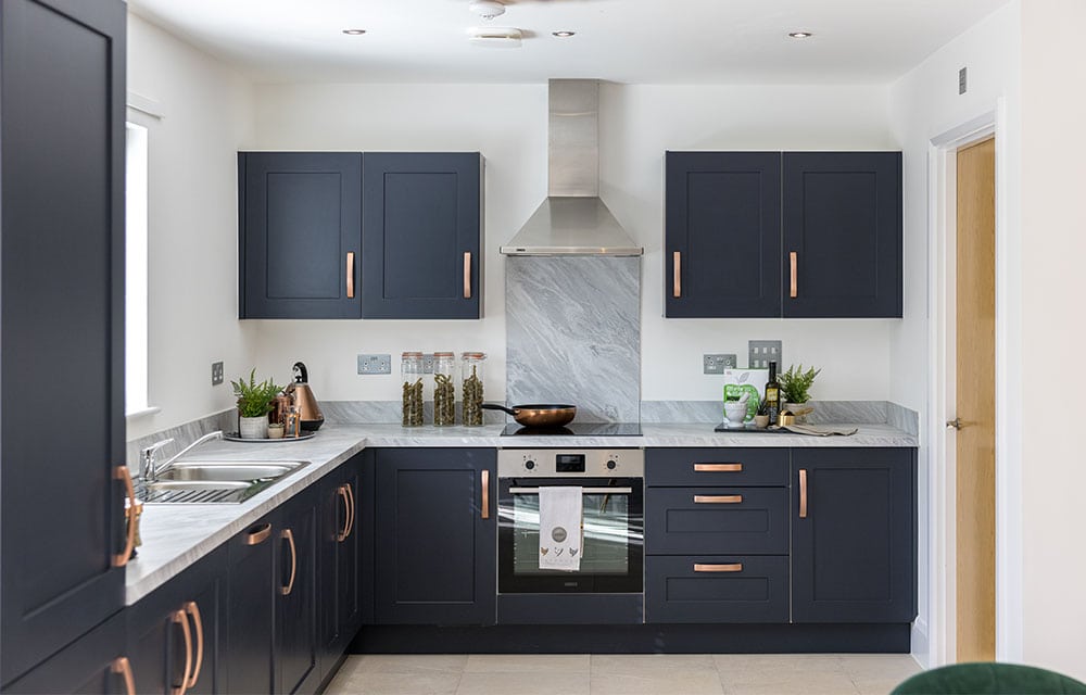 An image of a kitchen at The Cedars by Persona Homes - available to purchase through Shared Ownership on Share to Buy!