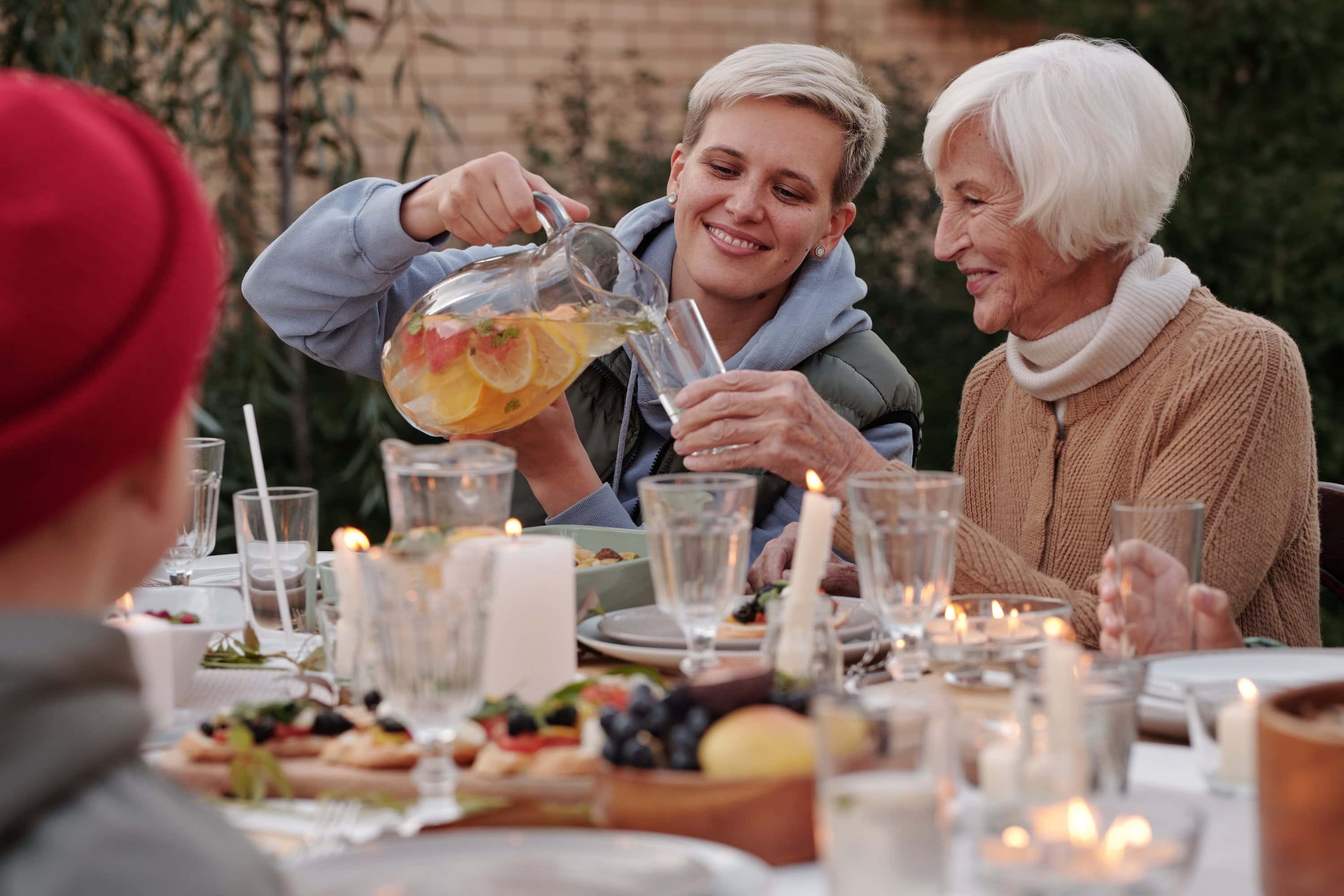 Stock image of a family dinner - Start your search on Share to Buy today!