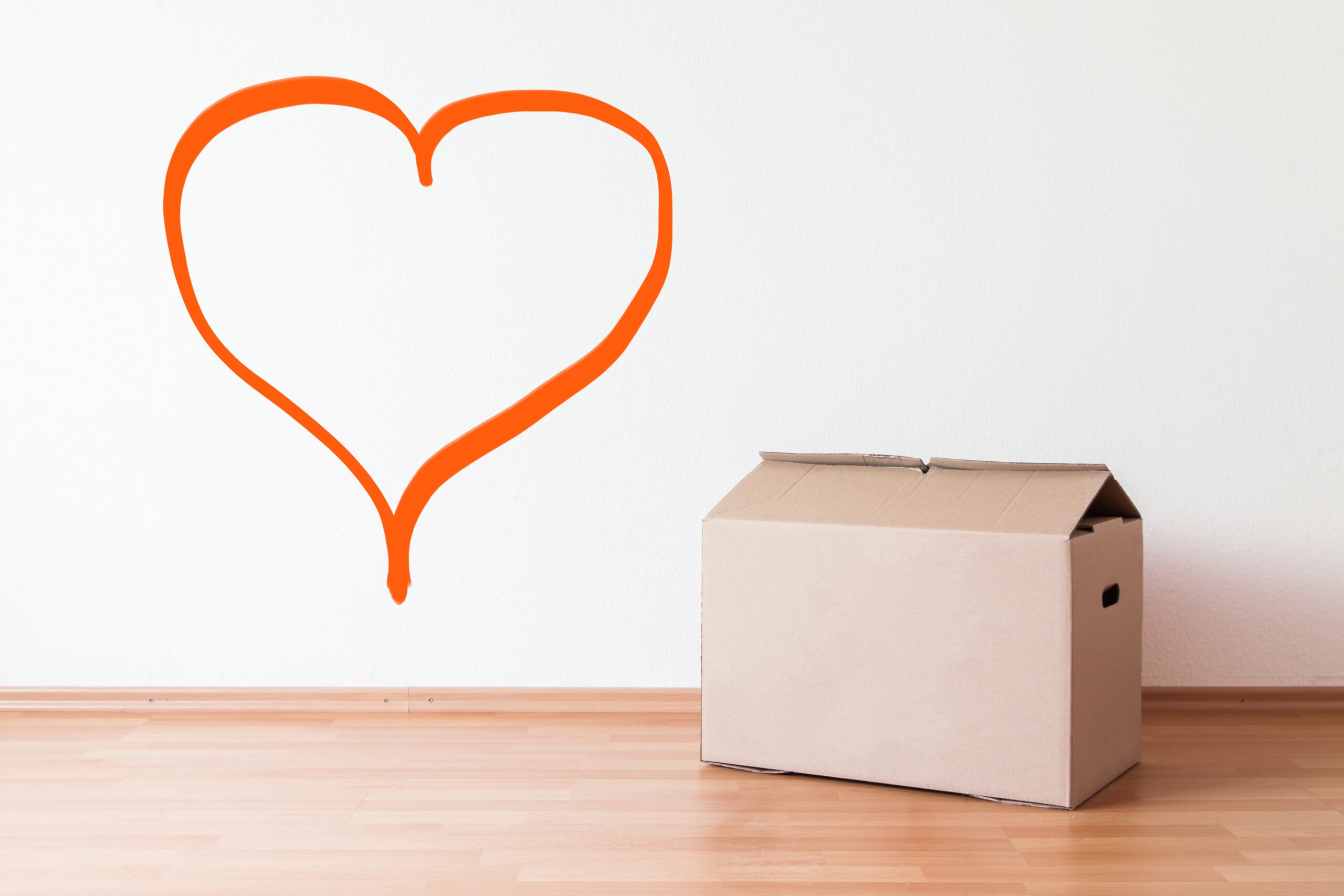 A stock image of a moving box. Find a Shared Ownership mortgage with Censeo Financial - Share to Buy's broker partner!