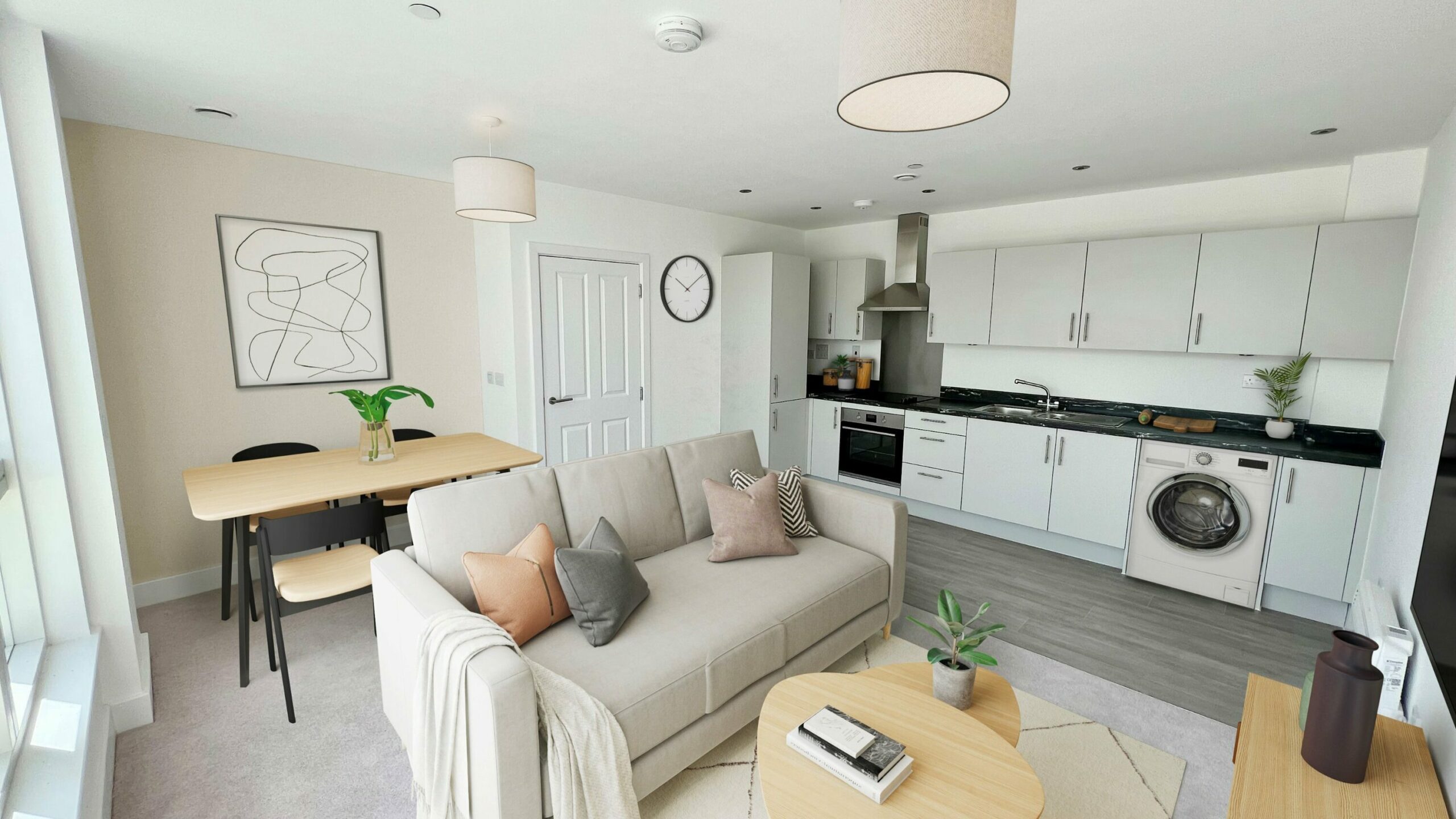 Image of a Kitchen in the Knights Quarter development from Sovereign - available to purchase through Shared Ownership on Share to Buy!
