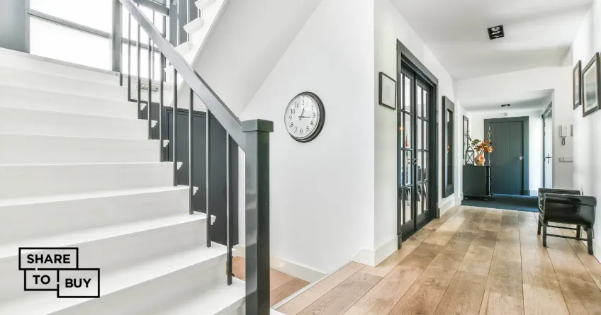 Hall and Stairs in Modern House