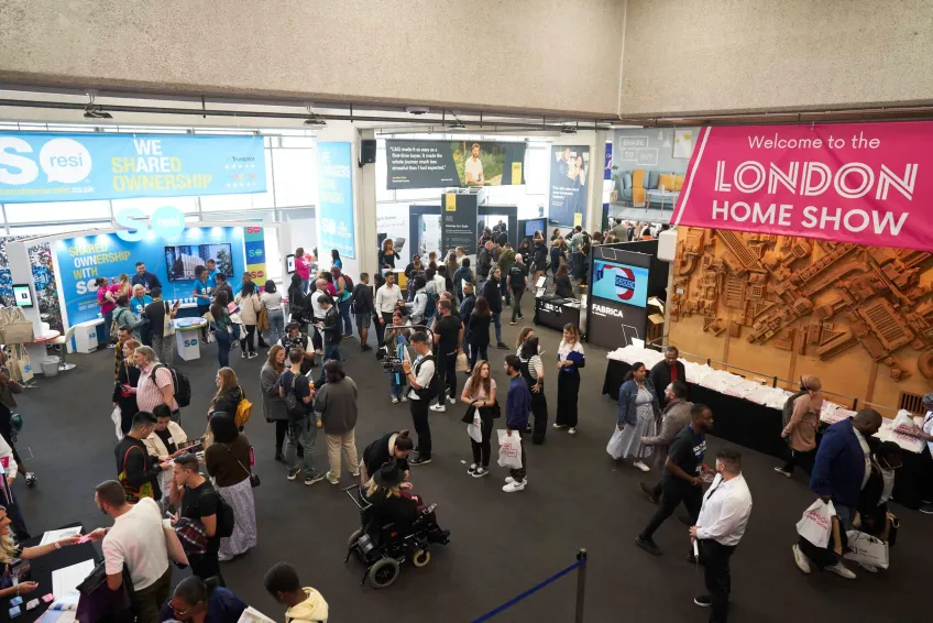 Overhead view of London Home Show