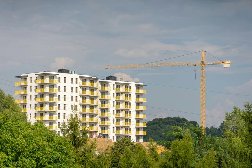 New-build development under construction